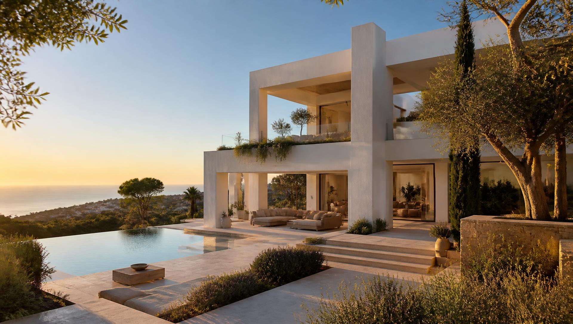 Contemporary villa with sea views, Sierra Blanca — 1