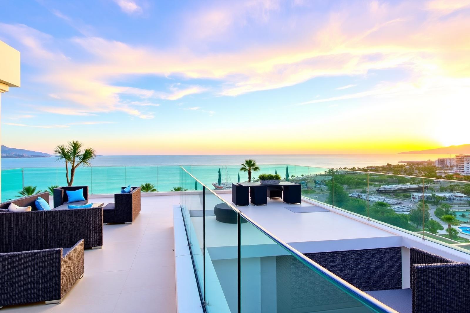 Penthouse avec terrasse sur le port, Málaga — 1